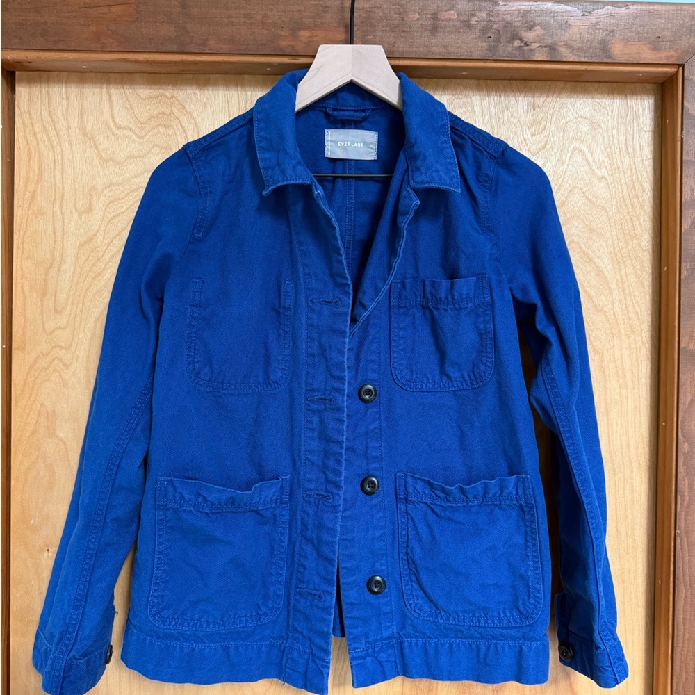 Cobalt Blue Chore Jacket Chore Coat Utility Jacket Workwear Size XS